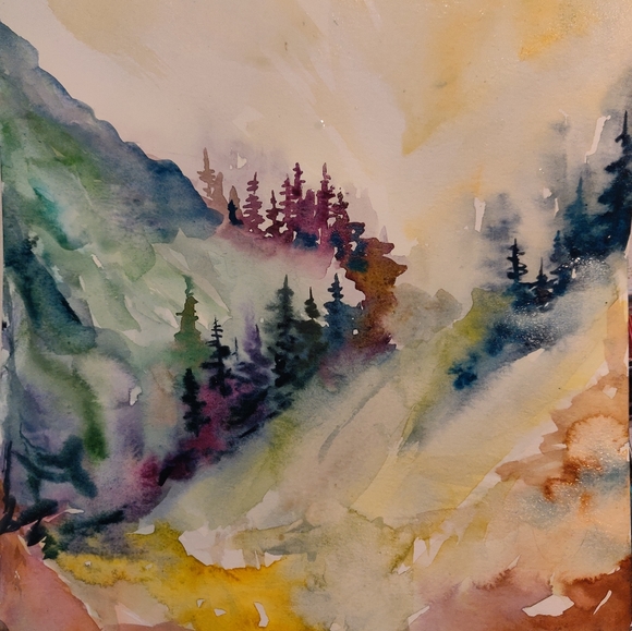 Watercolor painting Art